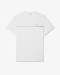 T-Shirt aus Baumwolljersey mit Lacoste-Einfassung