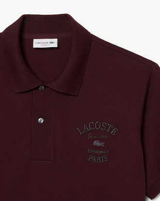 Classic Fit-Polohemd aus Petit Piqu&eacute; mit Print