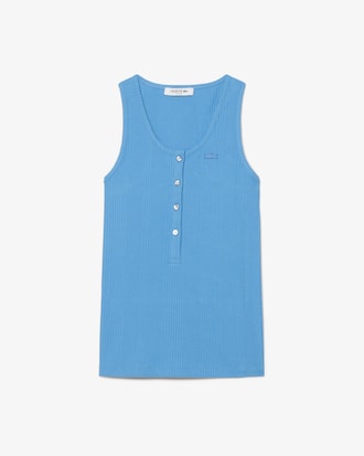 Slim Fit-Tr&auml;gerhemd aus Baumwoll-Rippstrick