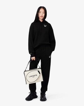 Hoodie aus Fleece mit Logo