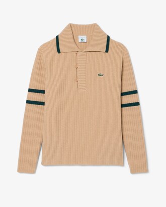 Pullover Archive Edition mit gestreiftem Polokragen
