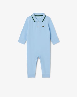 Baby-Body aus Piqu&eacute; mit langen &Auml;rmeln
