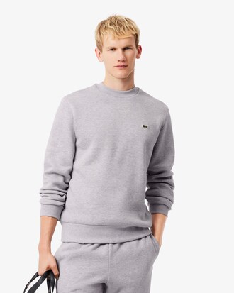 Sweatshirt aus Fleece mit Rundhalsausschnitt