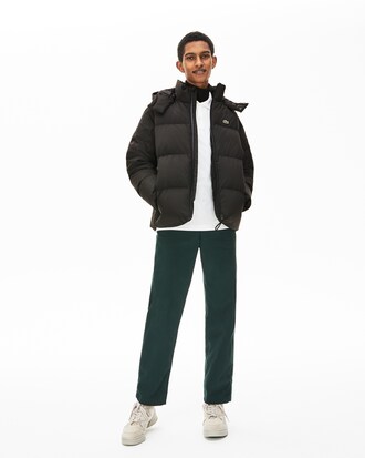 Herren wasserabweisende Taftjacke mit abnehmbarer Kapuze