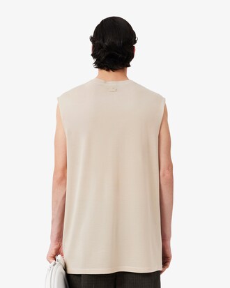 T-Tanktop Runway aus Piqu&eacute;-Seide