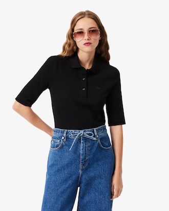 Slim Fit-Polohemd L.12.D mit Dreiviertel&auml;rmeln