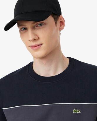 Fleece-Sweatshirt mit Colorblock-Design
