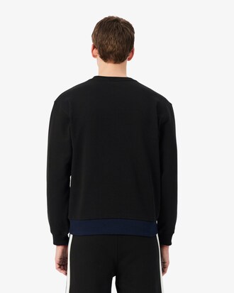 Fleece-Sweatshirt mit Colorblock-Design