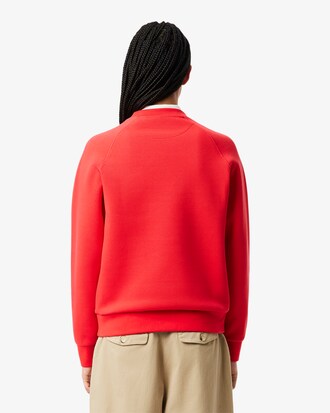 Sweatshirt aus Piqué mit Rundhalsausschnitt