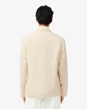 Overshirt aus Leinenmischung