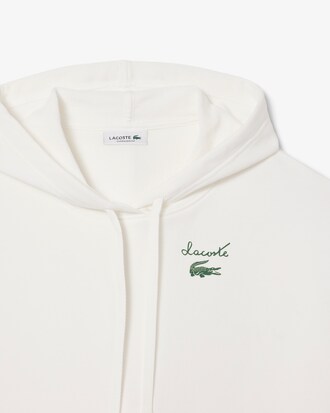 Hoodie aus Fleece mit Logo