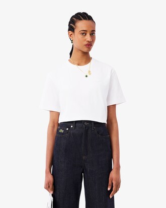 T-Shirt Runway mit Spitzen-Badge