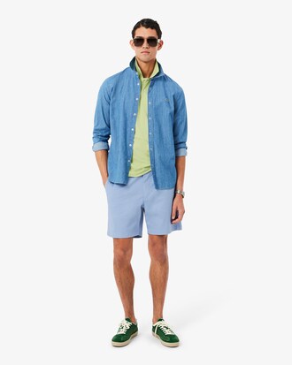 Regular Fit-Shorts aus Stretch-Baumwolle