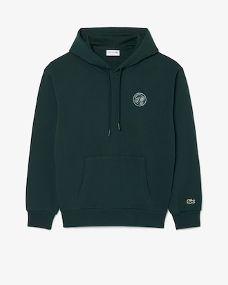 Hoodie aus Fleece mit Badge