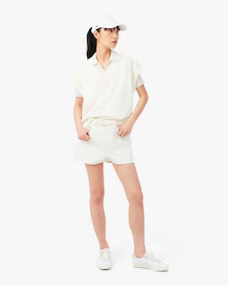 Slim Fit-Polohemd L.12.D aus Pointelle-Spitze