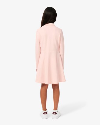 Kleid aus Stretch-Piqu&eacute; mit langen &Auml;rmeln
