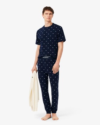 Bedruckte Pyjamahose aus Baumwolle