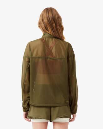 Leichte Tennisjacke mit Krokodil-Print