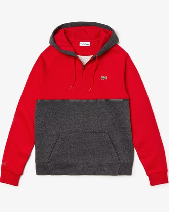 Herren LACOSTE SPORT zweifarbiges Tennis Sweatshirt aus Fleece