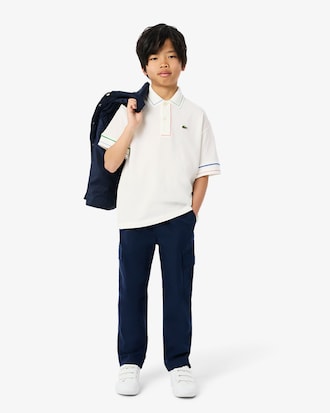 Polohemd aus Petit Piqué mit kontrastierenden Akzenten