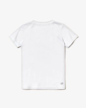 Jungen T-Shirt mit kultigem Streifen LACOSTE SPORT