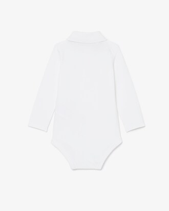 Baby-Body aus Piqué mit langen Ärmeln