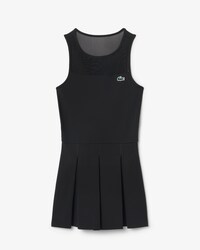 Tennis-Faltenkleid aus Stretch-Materialmix