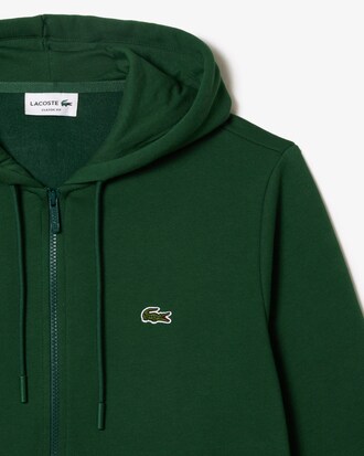 Hoodie aus Fleece mit Reißverschluss