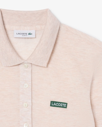 Slim Fit-Polohemd aus weichem Jersey mit langen &Auml;rmeln
