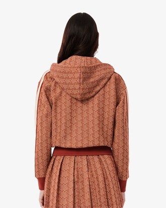 Hoodie aus Jacquard mit Monogramm