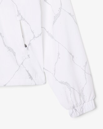 Tennisjacke mit reflektierendem Kroko-Print