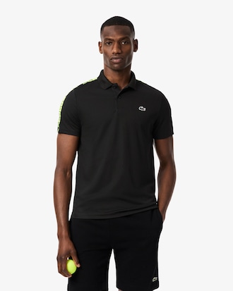 Tennis-Polohemd mit Branding-Streifen und Ultra-Dry-Technologie