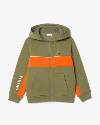 Hoodie aus Fleece mit Reißverschluss