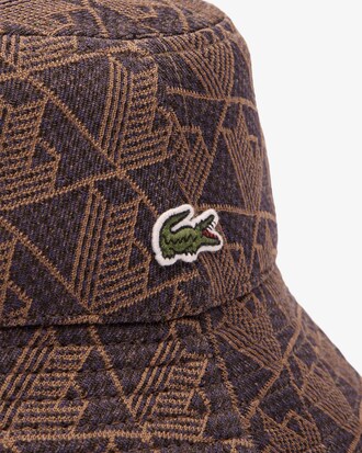 Bob-Hut aus Jacquard mit Monogramm