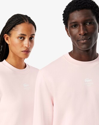 Sweatshirt aus Fleece mit Print