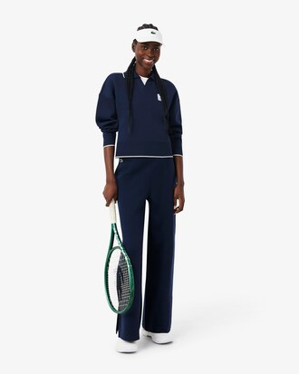 Tennis-Sweatshirt Heritage mit Polokragen