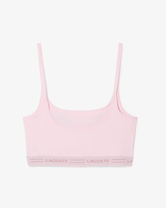 Bralette aus Mikrofaser mit gewelltem Bund