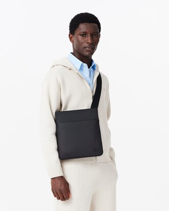 Klassische, flache Herren-Umh&auml;ngetasche