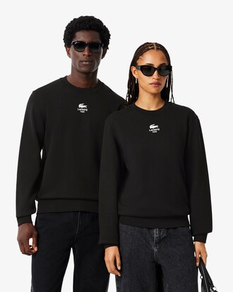 Sweatshirt aus Fleece mit Print