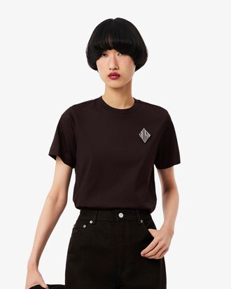 T-Shirt aus Baumwolle mit Lacoste-Badge