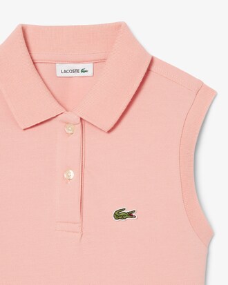 &Auml;rmelloses Kleid aus Stretch-Piqu&eacute;