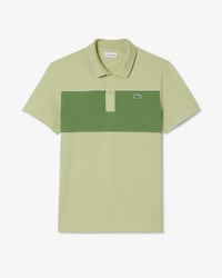 Regular Fit-Polohemd aus Piqu&eacute; mit Colorblock-Design