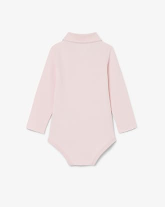 Baby-Body aus Piqu&eacute; mit langen &Auml;rmeln