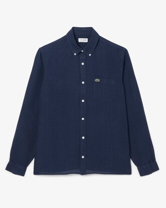 Regular Fit-Leinenhemd