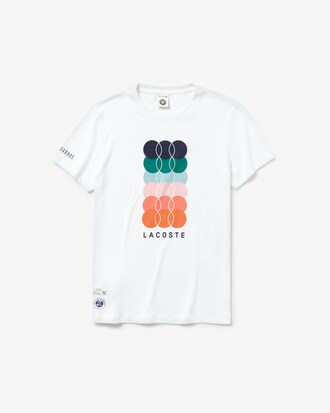 Herren T-Shirt mit Print LACOSTE SPORT French Open Edition