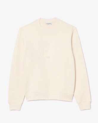 Sweatshirt aus Fleece mit Stickerei