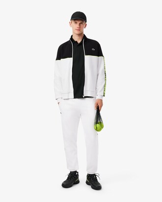 Tennis-Sweatshirt mit Rei&szlig;verschluss und Colorblock-Design