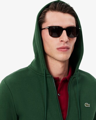Hoodie aus Fleece mit Reißverschluss