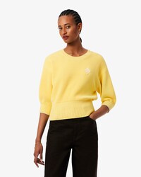 Pullover aus Baumwolle mit Rundhalsausschnitt