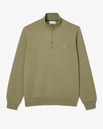 Fleece-Sweatshirt mit Reißverschluss und hohem Kragen